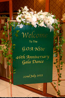 2023 GOA NSW 46th Anniversary Dance